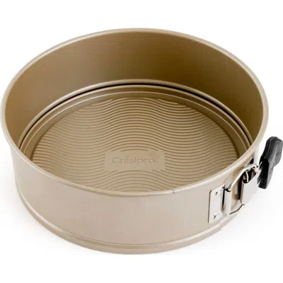Cuisipro Nonstick Springform Pan With Wave Pattern, Champagne In Metallic