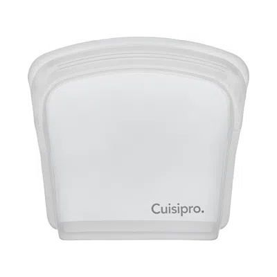 Cuisipro Pack-it Silicone Reusable Storage Bag, Set Of 2, 200ml/6.75oz In White