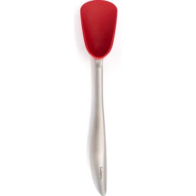 CUISIPRO CUISIPRO SILICONE AND STAINLESS STEEL 11.5-INCH SPOON, RED