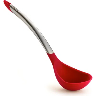Cuisipro Silicone & Stainless Steel 12.25-inch Ladle In Red