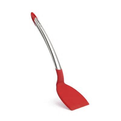 Cuisipro Silicone & Stainless Steel 12.5-inch Turner, Black In Red
