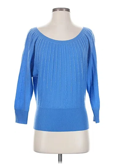 Pre-owned Cullen Cashmere Pullover Sweater In Blue