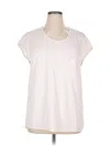 Cullen Short Sleeve Top Pink Scoop Neck Tops In Pink