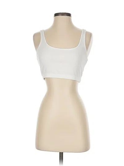 Pre-owned Culpos X Inc International Concepts Sports Bra In White