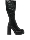 Cult 12mm Platform Knee-high Boots In Black