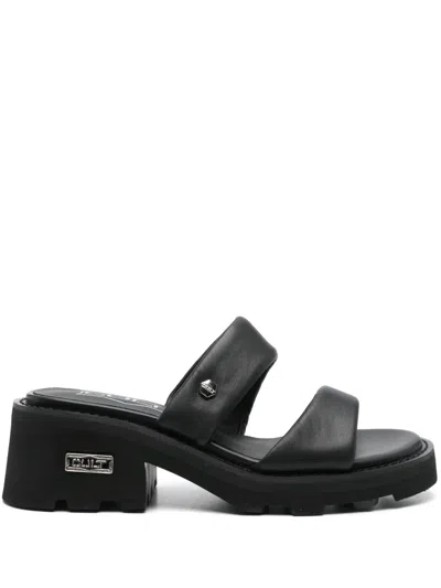 Cult 50mm Leather Sandals In Black
