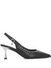 Cult 70mm Slingback Studded Pumps In Multi
