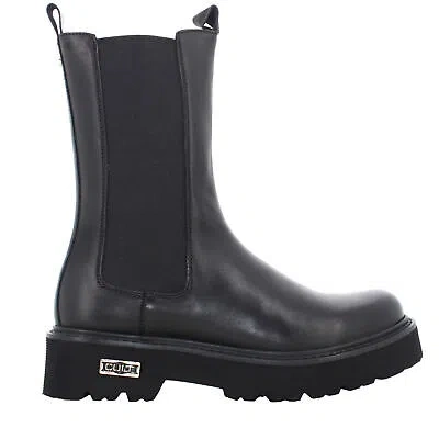 Pre-owned Cult A24us Women's Ankle Boots Clw326700 Slash 3267 High Beatle W In Black