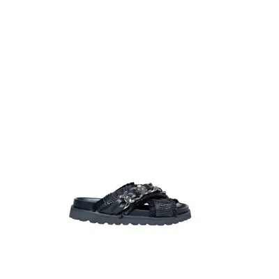 CULT CULT BLACK POLYETHYLENE WOMEN'S SANDAL