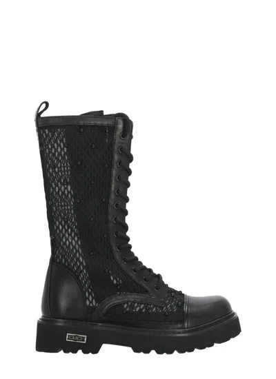 Cult Black Slash 4697 Beads Boots
