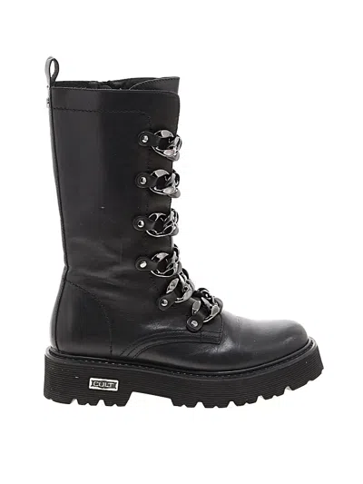 Pre-owned Cult Boots In Black
