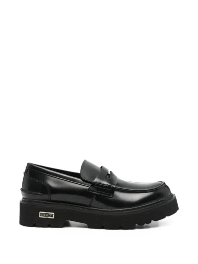 Cult Chunky-sole Penny Loafers In Black