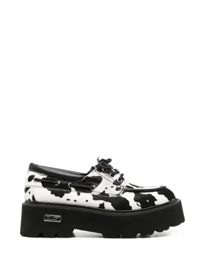 Cult Cow-print Platform Loafers In Multi