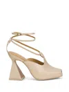 Cult Gaia 102mm Lorena Mules In Neutrals