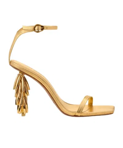 Cult Gaia Sunella Sandals Open Toe Ankle Strap Heel In Multi