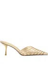 Cult Gaia 70mm Viera Pointed-toe Mules In Yellow
