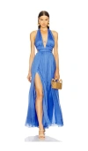 Cult Gaia Aashvi Gown In Blue