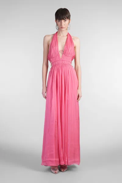 Cult Gaia Aashvi In Fuxia Silk In Pink