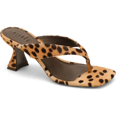 Cult Gaia Abi Hair Calf Sandal In Brown
