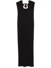 Cult Gaia Abril Strapless Embellished Stretch-crepe Maxi Dress In Black