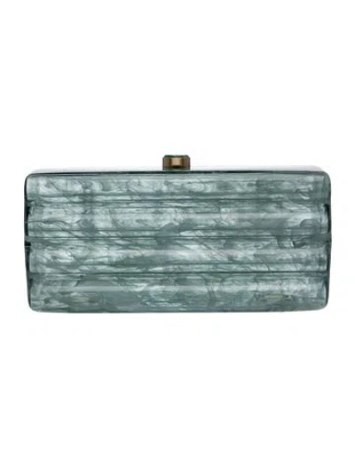 Pre-owned Cult Gaia Acrylic Clutch In Blue