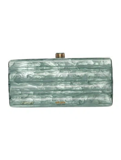 Pre-owned Cult Gaia Acrylic Clutch In Blue