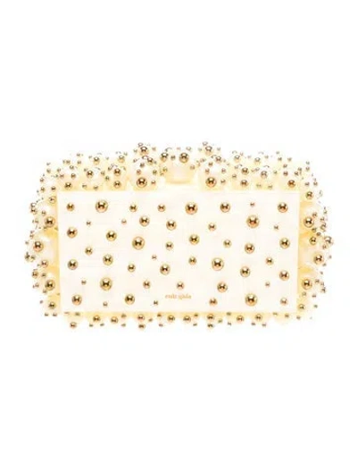 Pre-owned Cult Gaia Acrylic Clutch In Gold