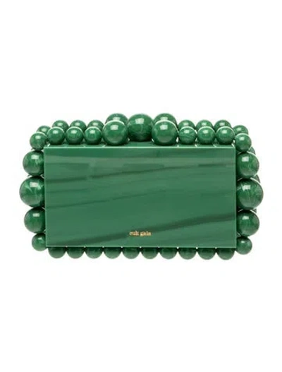 Pre-owned Cult Gaia Acrylic Clutch In Green