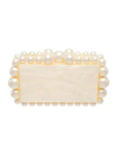 Pre-owned Cult Gaia Acrylic Clutch In Neutral