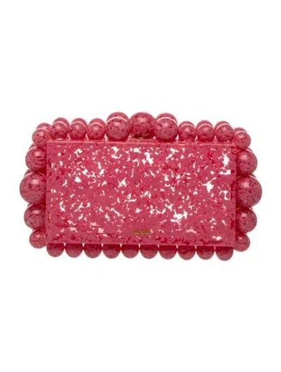 Pre-owned Cult Gaia Acrylic Clutch In Pink