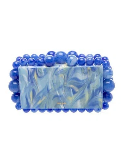 Pre-owned Cult Gaia Acrylic Clutch W/ Tags In Blue