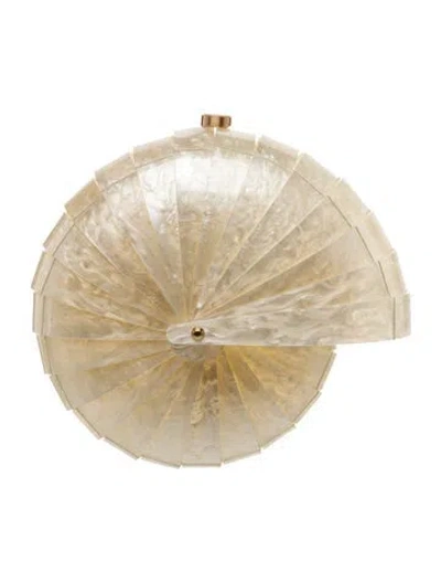 Pre-owned Cult Gaia Acrylic Minaudière In Neutrals
