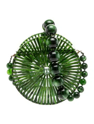 Pre-owned Cult Gaia Acrylic Shoulder Bag In Green