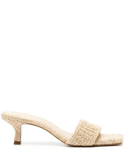 Cult Gaia Ada 50mm Woven Mules