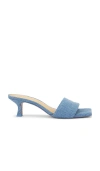 Cult Gaia Ada Denim Slide Sandals In Denim