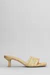 CULT GAIA ADA SANDALS IN GOLD POLYURETAN