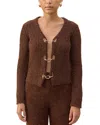 Cult Gaia Adel Knit Cardigan In Java