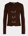 Cult Gaia Adel Knit Cardigan In Java