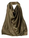 Cult Gaia Adienne Draped Halterneck Top In Green