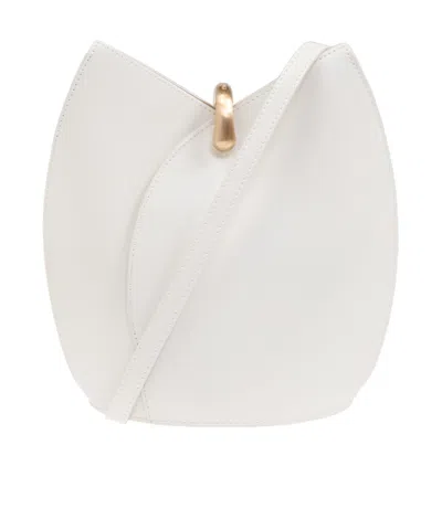 Cult Gaia Adjustable Shoulder Strap Shoulder Bag In White