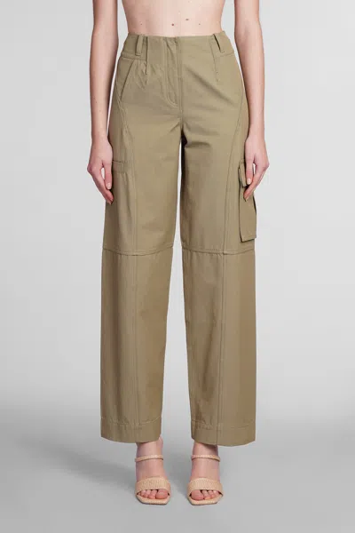 Cult Gaia Adrie Trousers In Green Cotton