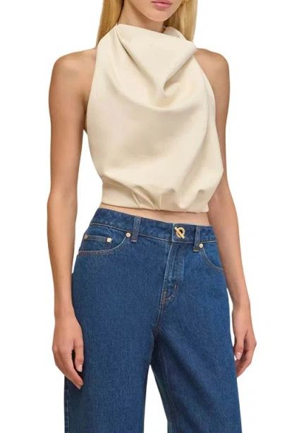 Cult Gaia Adrienne Halter Top In White