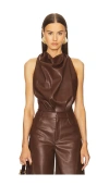 Cult Gaia Adrienne Top In Chocolate