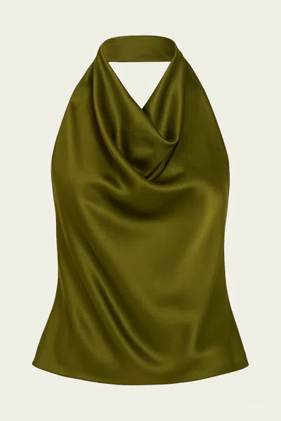 Cult Gaia Adrienne Top In Rosemary In Green