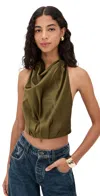 Cult Gaia Adrienne Top Rosemary In Green
