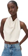 Cult Gaia Adrienne Top Seashell In White