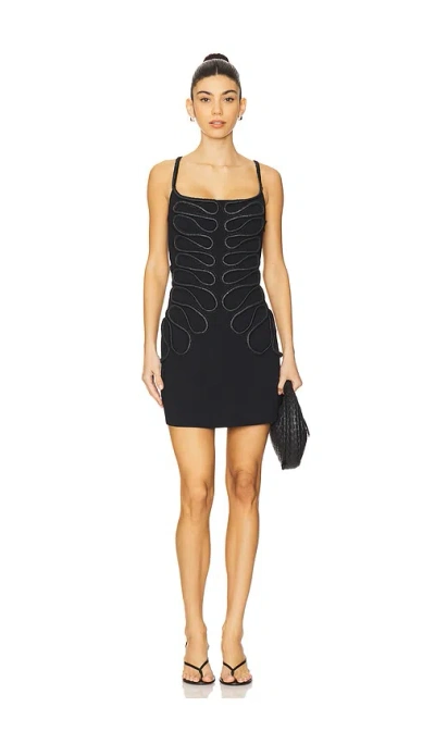 Cult Gaia Aimee Knit Dress In 黑色