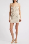 Cult Gaia Aimee Soutache Detail Knit Minidress