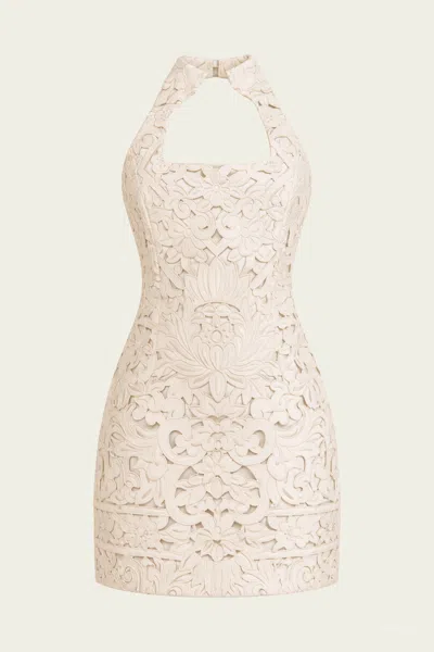 Cult Gaia Akaia Mini Dress In Seashell In Neutral