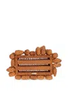 Cult Gaia Akira Clutch Bag In Brown